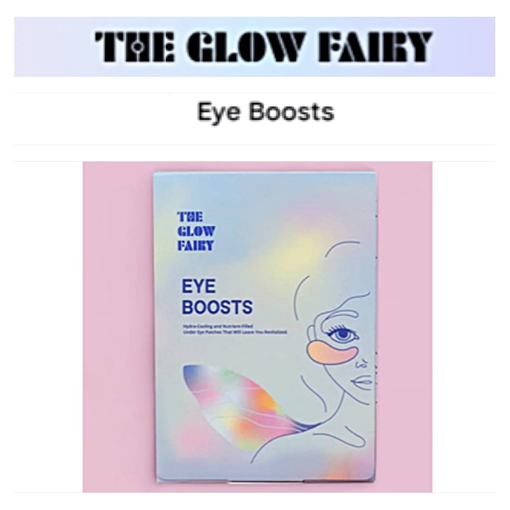 NEW The Glow Fairy Under Eye Patches Mask Revitalizing BOOST Hydrating Cooling